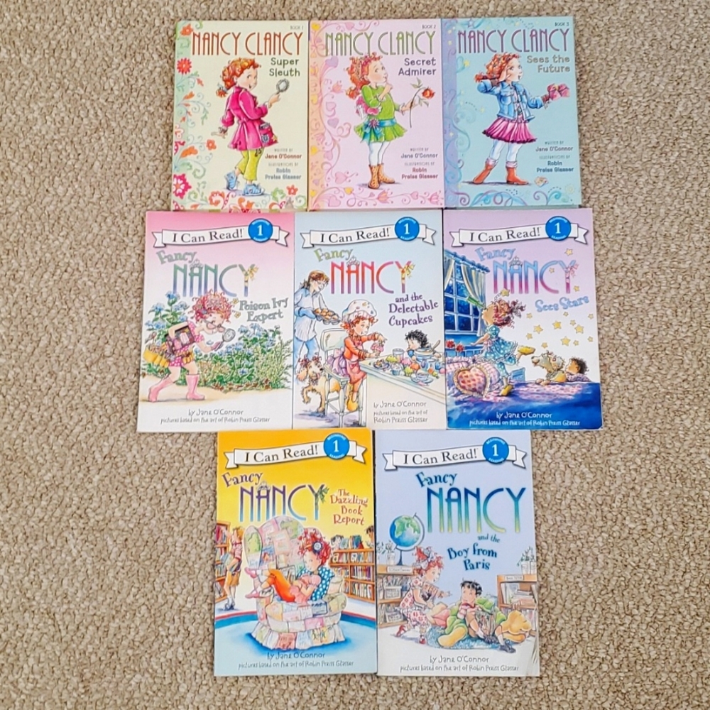 Lot of 8 Fancy Nancy AKA Nancy Clancy Books